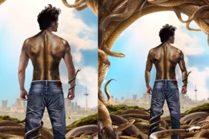 Kartik Aaryan as an ichhadhari naag in the first motion poster of Naagzilla, a creature comedy film by Karan Johar, releasing on August 14, 2026.