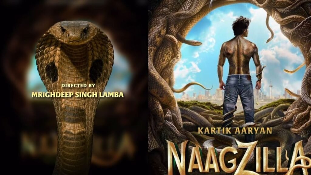 Naagzilla Kartik Aaryan: करण जौहर और कार्तिक आर्यन की 'नागजिला' 2026 में मचाएगी धमाल, रिलीज़ डेट और पहला लुक जारी! NaagZilla Poster Kartik Aryan