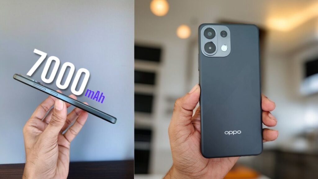 Oppo K13 5G भारत में लॉन्च: 7000mAh बैटरी, Snapdragon 6 Gen 4 के साथ कीमत सिर्फ 17,999 रुपये से शुरू। Oppo K13 5G camera setup and fast charging details